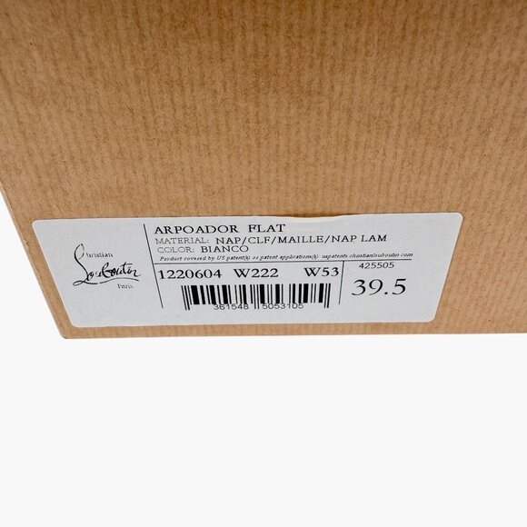 Christian Louboutin Arpoador Donna Sneakers White Leather Size 39.5 US 9.5 Women - Picture 16 of 16